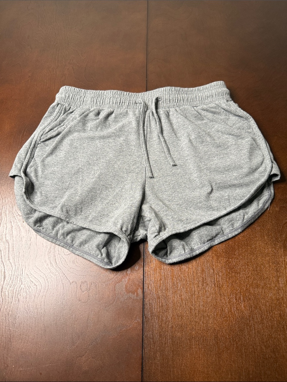 Heather gray URATOT Women's
Drawstring Lounge Shorts - Medium
